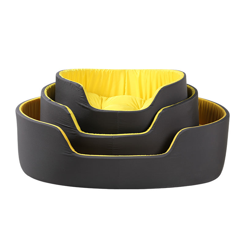Cozy Oval Dog Bed with Removable Washable Cover